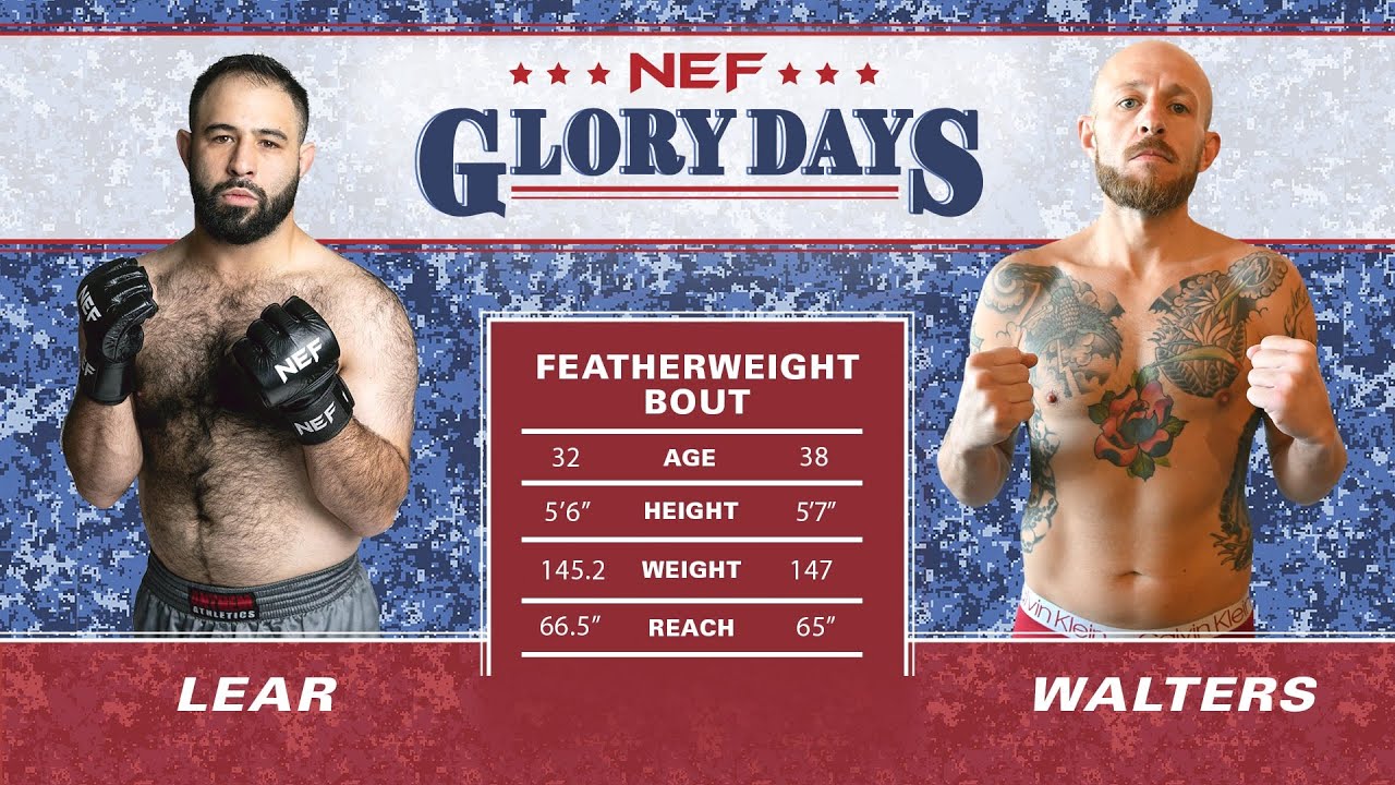 Fred Lear vs Paul Walters