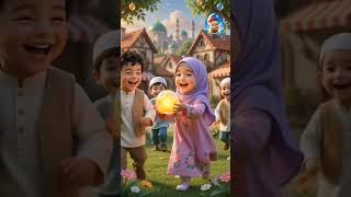 “Muslim Kids &amp; Fluffy Rabbits in a Magical Candy World 🐰🍭”