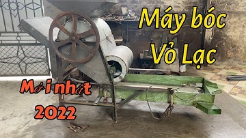 Máy bóc vỏ lạc (đậu phộng) liên hoàn model 2022 mới nhất chưa kịp sơn đã phải giao cho khách