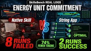 SkillsBench Actual Log Replay 1 — Energy Unit Commitment | Native Skill vs String App