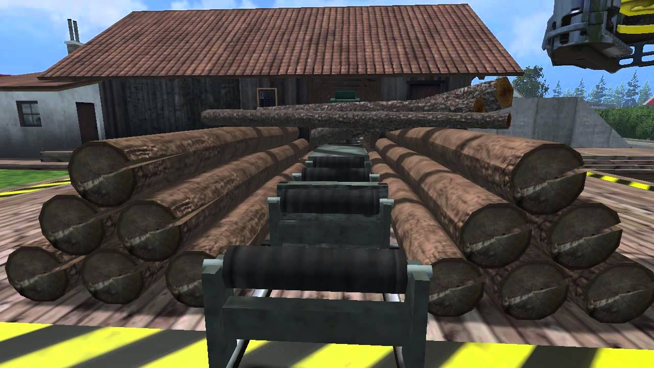 FS 15 Placeable Sawmill - Plank Producing!!! - YouTube