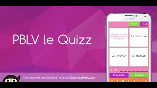 Démo et présentation du jeu PBLV le Quizz screenshot 2