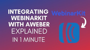How To Integrate WebinarKit With AWeber (2025)