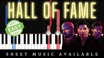 The Script - Hall of Fame (Easy Piano Tutorial)