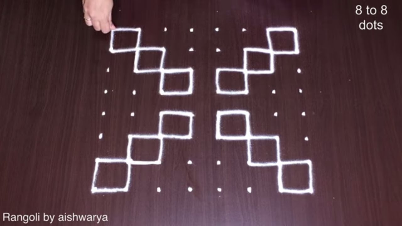 Rangoli Using Different Shapes 8