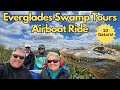 Florida everglades swamp tour  airboat ride  aligator alley