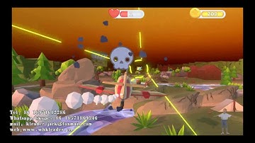 Kinect game - somatosensory interactive pilot projection interactive game