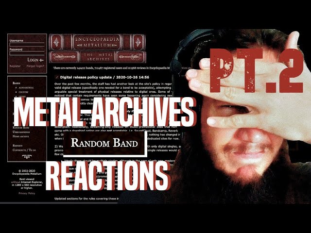 Metal Archives random band REACTION! 