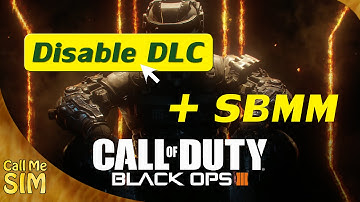 Black Ops 3 - Disable DLC and Skill Based Match Making