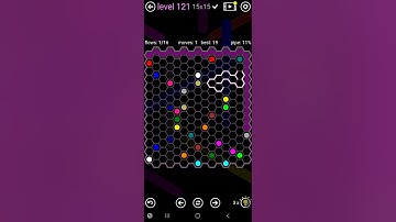How To Solve Flow Free Hexes Pathway Pack Level 121 15x15 Board Walk Through Solution Walkthrough