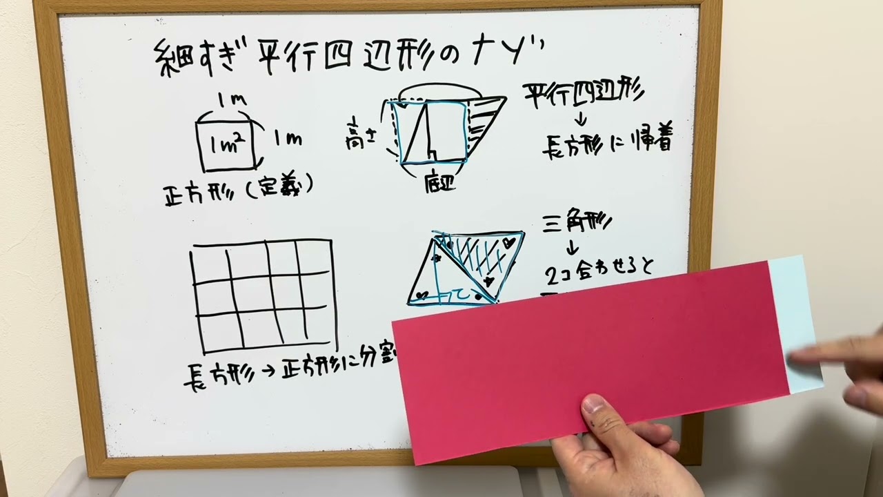 細すぎ平行四辺形の謎（小学算数最大のミッシングリンク）