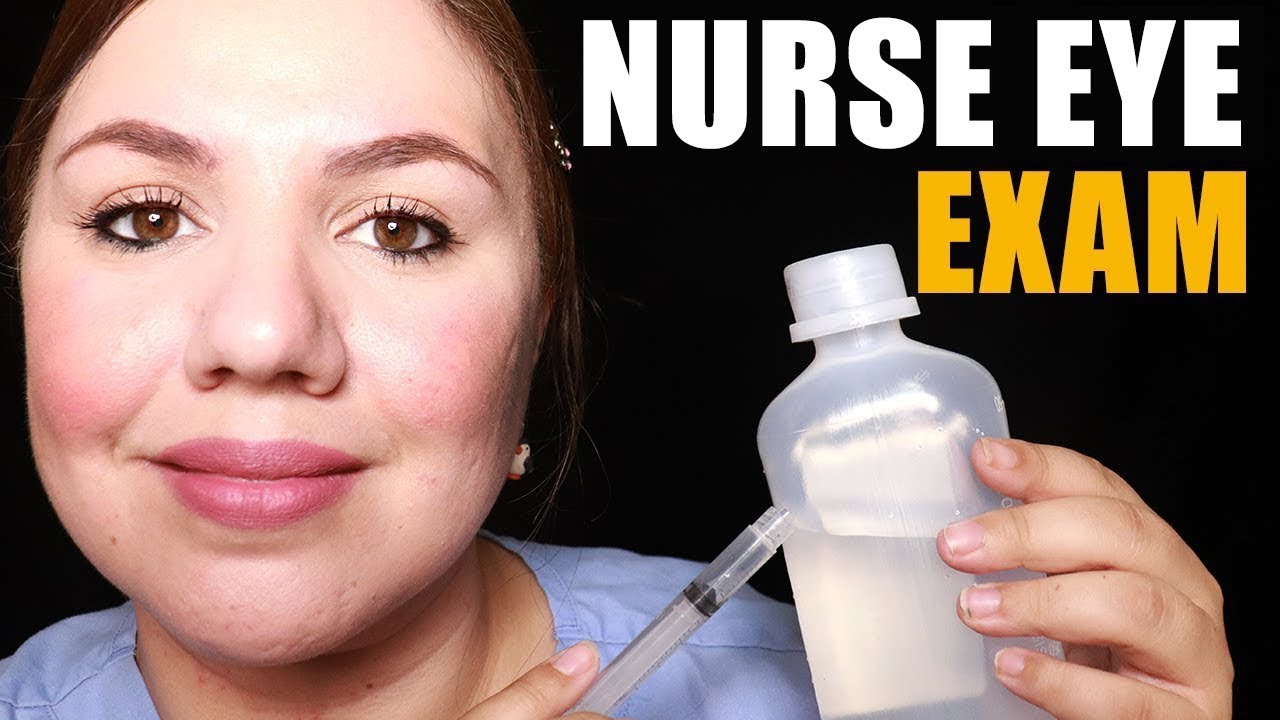 ASMR School Nurse EYE Exam RoIePIay with Mechanical Keyboad Typing