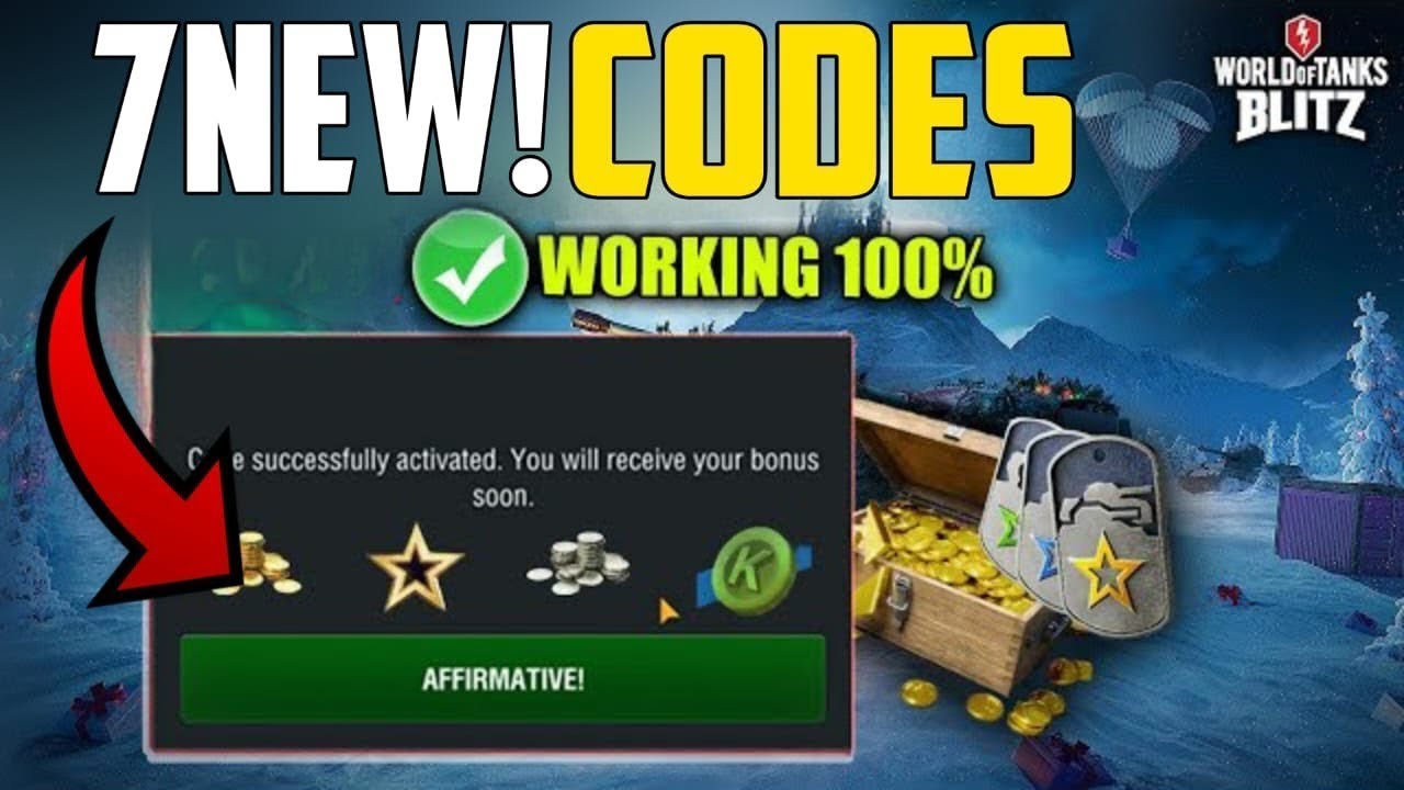 All New!*World Of Tanks Blitz Bonus Codes - WOT Blitz Codes - wot Codes ...