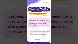 𝙶𝚕𝚊𝚜𝚜 𝙲𝚕𝚒𝚏𝚏 𝙴𝚏𝚏𝚎𝚌𝚝 #socialpsychology #glasscliffeffect #nimhans #psychologyentrance #psychology #net
