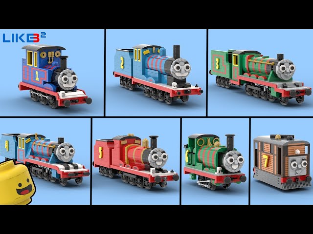 All LEGO Thomas and Friends (T&F): THOMAS, EDWARD, HENRY, GORDON, JAMES, PERCY, TOBY the Train class=