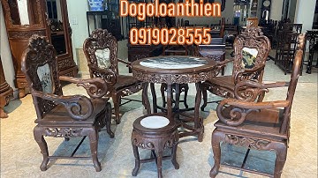 Bộ ghế trúc kép gỗ gụ ta gỗ cũ trăm năm