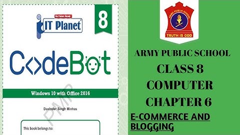 APS class 8 Computer | Chapter 6 | E-COMMERCE AND BLOGGING  (EXERCISE) @nksclasses