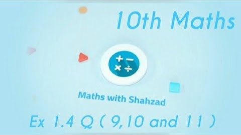 Ex 1.4 Q ( 9,10 and 11) | 10th Class Maths | Radical Equations | #Maths #MathsWithShahzad