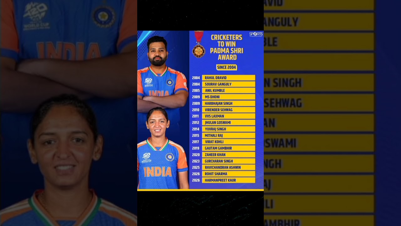 cricketers to winners padma Shri award 