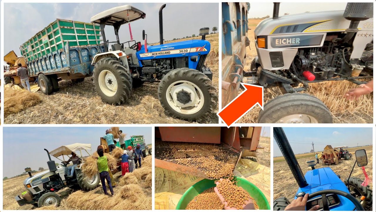 पूरा टूट गया ट्रैक्टर Eicher 485 Tractor का Accident हो गया SONALIKA 60 RX FAILED धक्का मारने में