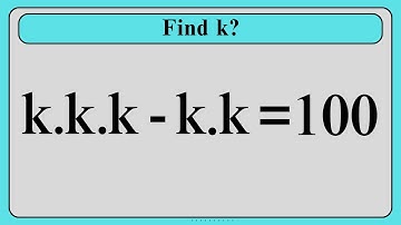 A Nice Algebra Math Simplification | Find the Value of K