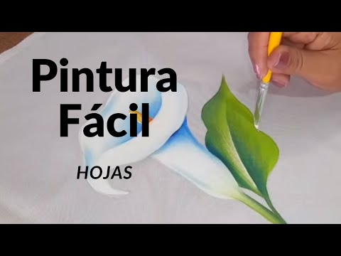 Como Pintar Hojas de Alcatraces o Calas