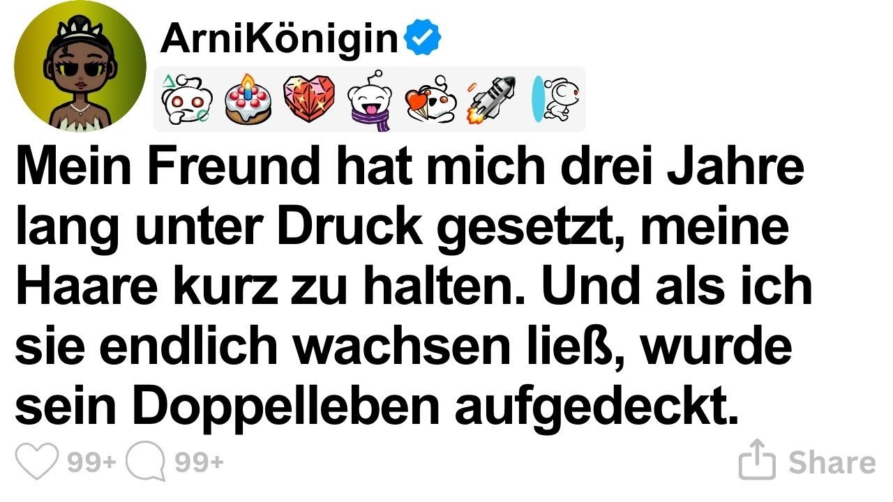 [GANZE STORY] Mein Freund hat mich drei Jahre lang unter Druck gesetzt, meine Haare kurz zu halte