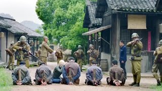 Kung Fu Anti-Japs Film | Japs shoot villagers,Chinese captain storms execution grounds,killing Japs