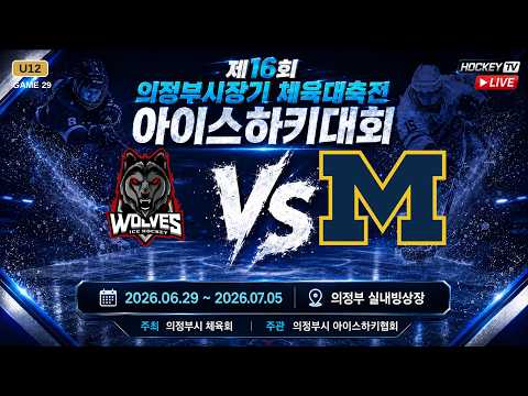 제16회 의정부시장기 체육대축전 아이스하키대회 G29 울브즈 vs 마린스 [LIVE] 26.07.01