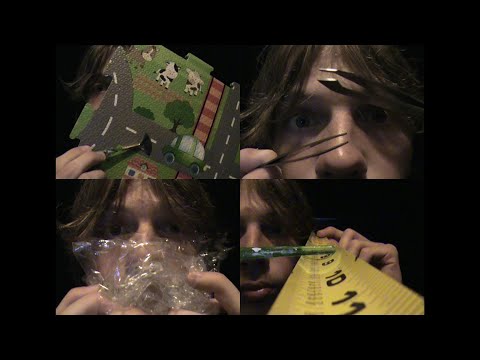 asmr ~ camcorder trigger assortment (tracing, crinkles, + more)