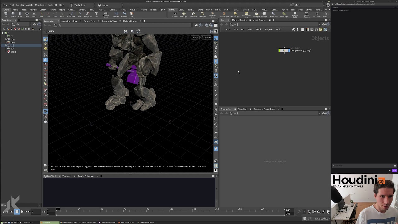 Houdini Vex Looping Triangle Dissolve [Stream 2020 05 17] - YouTube