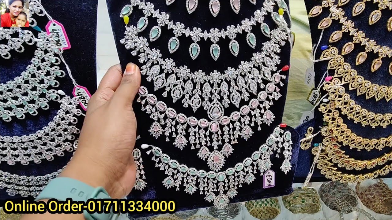 Beautiful luxury diamond cut necklace for party at offer price