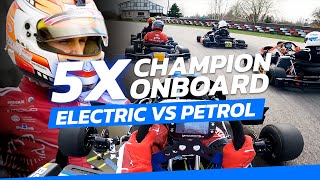 5 X Champion Micd Up In Electric Karts Vs Petrol Karts