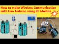 #10 How to make Wire Less Communication with Two Arduino Using RF Module in Proteus Software