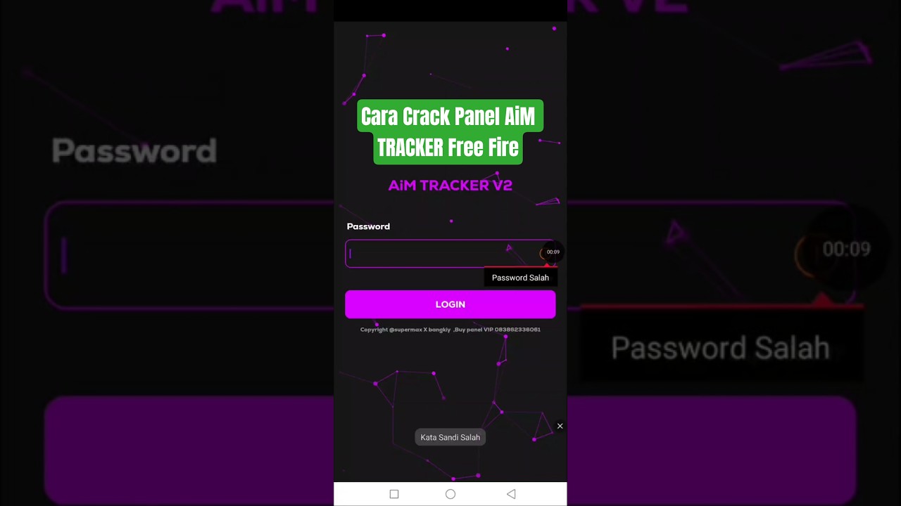 Cara Crack Panel AiM TRACKER Free Fire 