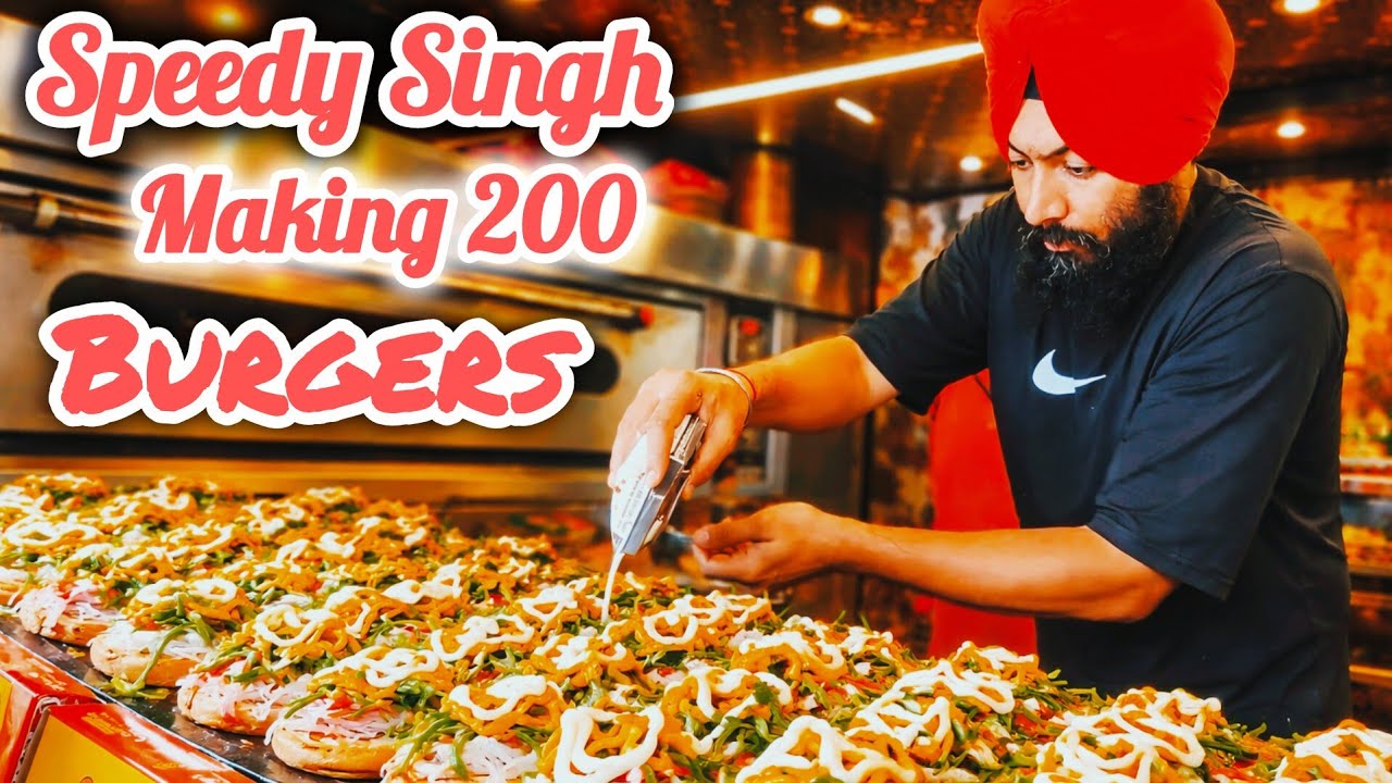 Speedy Singh AK 47 Burger | 30/- | Punjabi Style Cheesy Burger | Punjabi Burger | Veg Burger Recipe