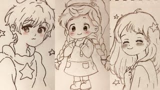 Easy and cute drawing ideas || easy drawing tutorials ||