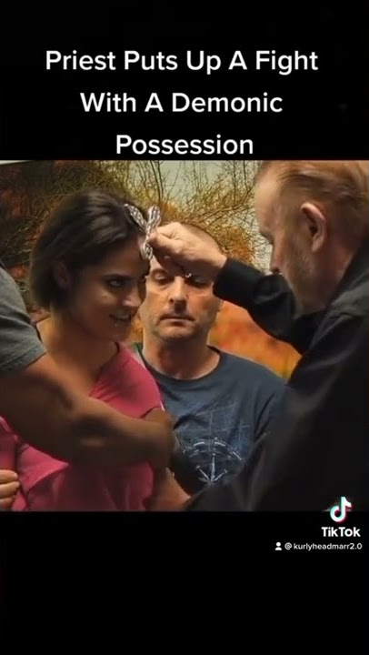 Priest puts up a fight with a demonic possession😰 #shorts