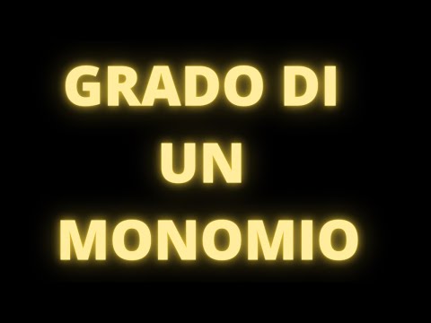 Video: Qual è la forma standard di un monomio?