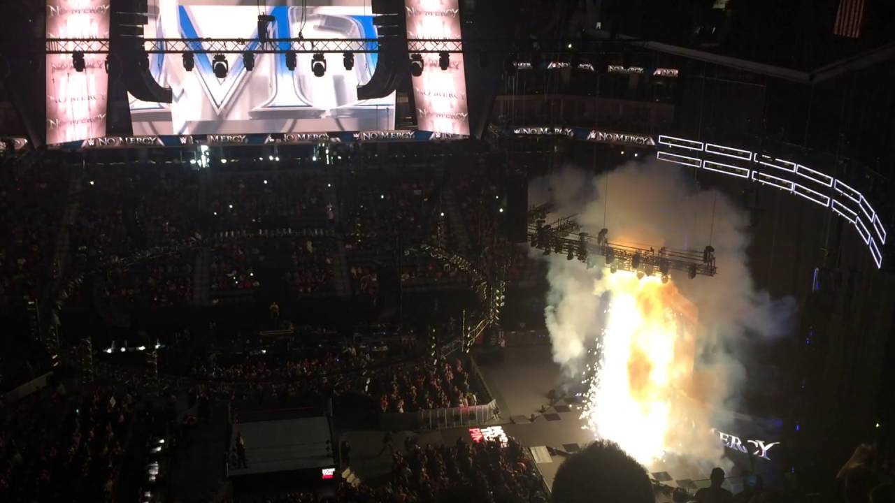WWE No Mercy 10/09/2016 Golden 1 Center Sacramento Pyro