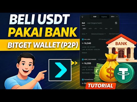 Tutorial P2P Bitget Wallet 2025 | Cara Beli USDT Pakai Bank Transfer dengan Aman