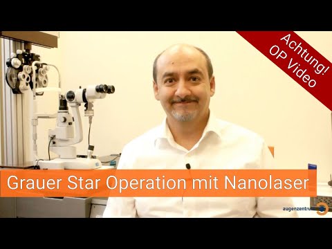 Grauer Star Operation mit Nanolaser im Augenzentrum in München