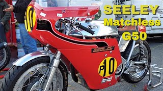 1969 Seeley Matchless G50 race bike....History & start up
A beautifully turned out Seeley framed Matchless 500cc race bike that still sees action on the race tracks around the UK. Owned by Neil Brailsford. 1969 Seeley Matchless G50 race bike....History & start up