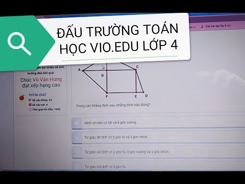 Video ĐẤU TRƯỜNG TOÁN HỌC LỚP 4 | VIO.EDU LỚP 4 - youtube
