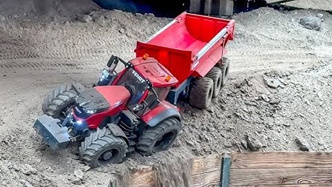 TRACTORS AT THE LIMIT, BRAND NEW LOADER GETS DIRTS, MEGA RC TRUCKS AND TRACTORS IN ACTION#kidsvideo