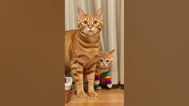 Video 11483701: mom cat funny, meow, kitten