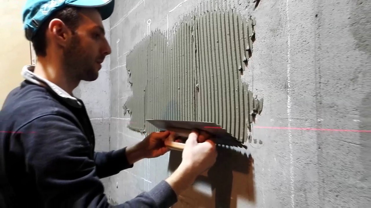 Плиточный клей Mapei keraflex maxi. Тиксотропные свойства.