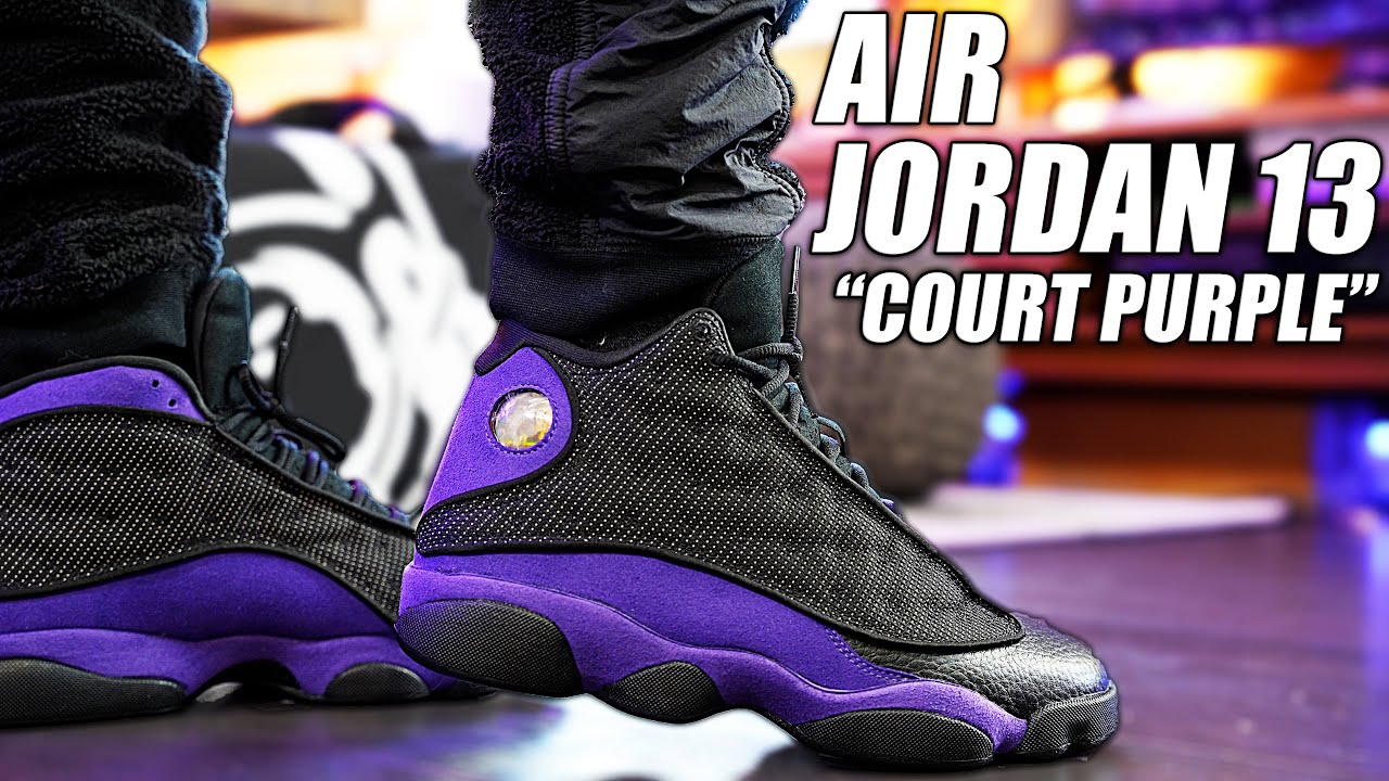 Air Jordan 13 Court Purple Review And On Foot In 4K - Youtube