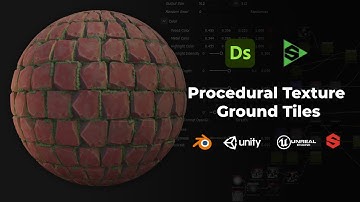 Ground Floor Tiles Stylized Texture sbs/sbsar Substance Designer