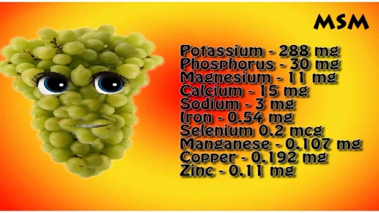 Grapes Minerals And Vitamins YouTube